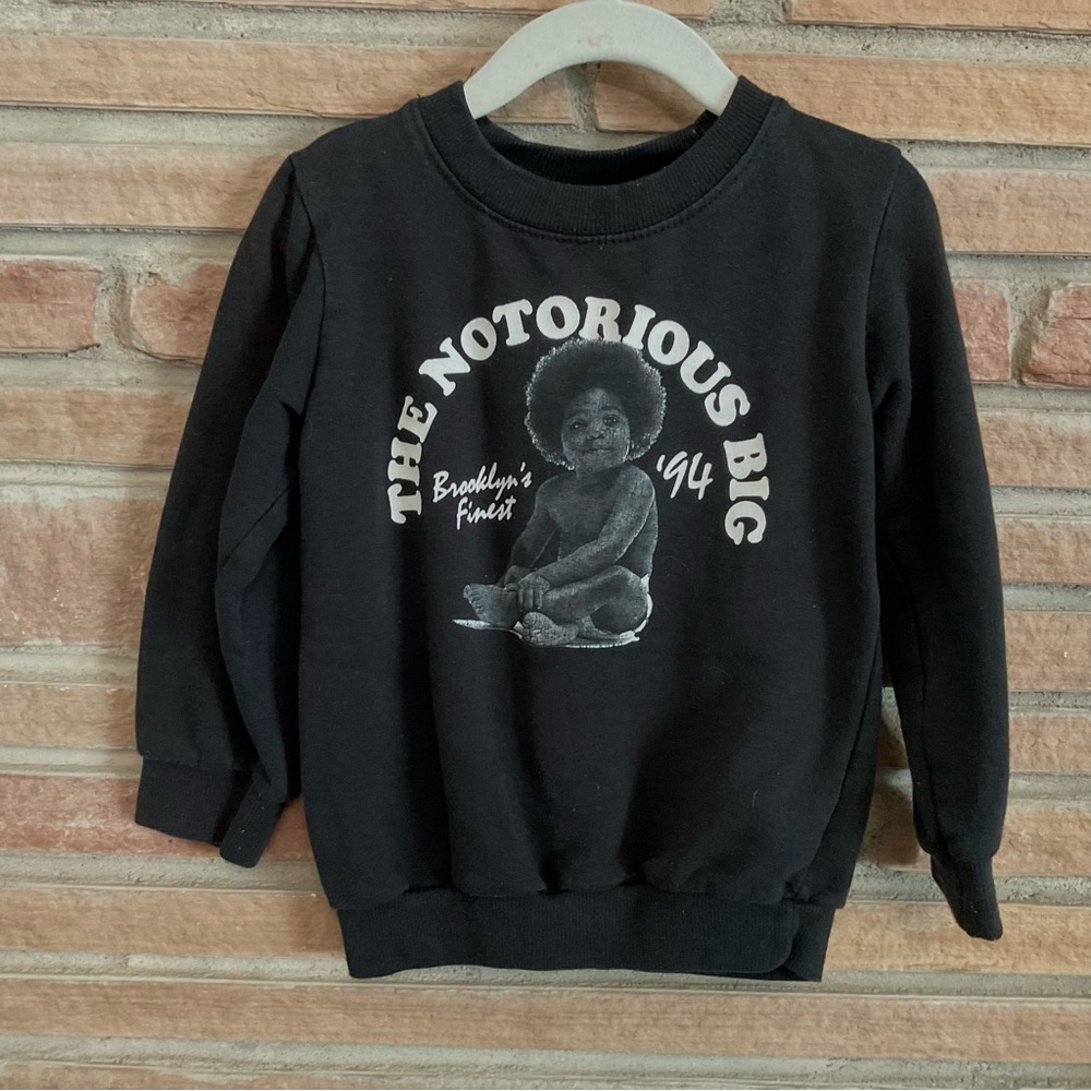 The Notorious BIG Kid’s Black Sweater 5T